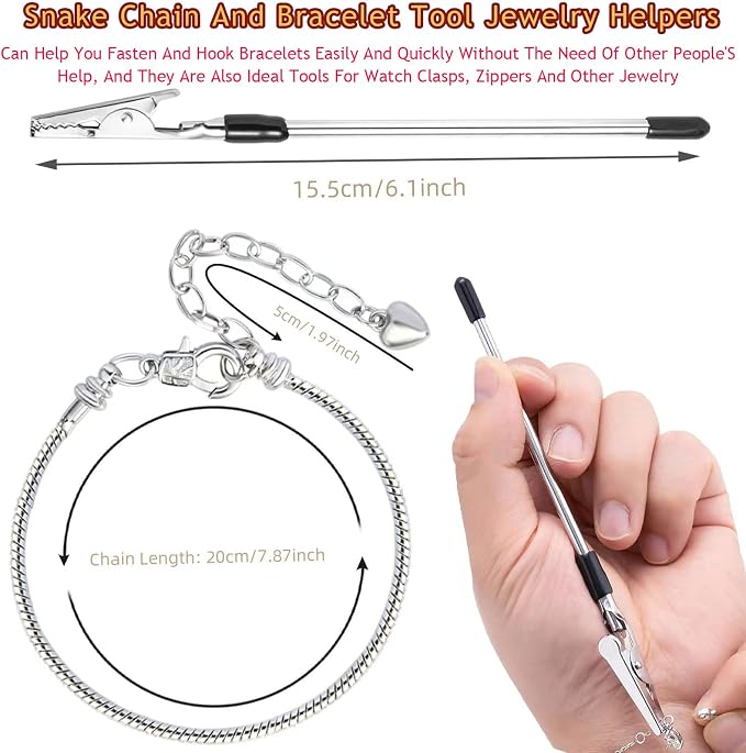 10PCS Snake Chain Charm Bracelet - Image 2
