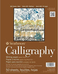 Strathmore STR- 50 Sheet Tape Bound Calligraphy Pad, 8.5 by 11" by StrathmorePaper