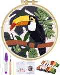 ERKOON Punch Needle Kit for Beginners Adults, DIY Easy Animals Embroidery Set by ERKOON