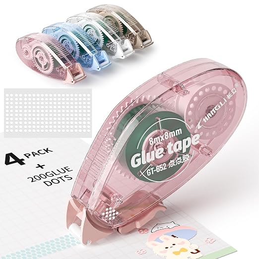 FUNSKY 4 Pack Double Sided Tape Roller by Unknown