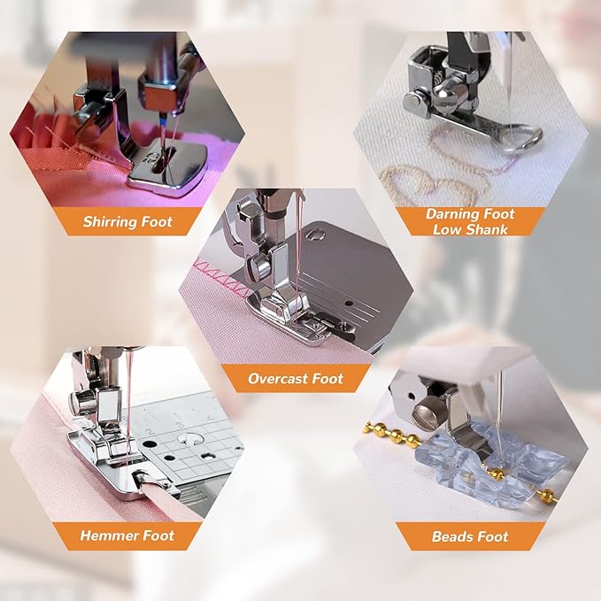Presser Foot Set 42Pcs, Sewing Machine Presser Feet Kit Accessories - Image 4