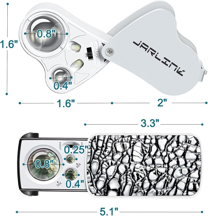 JARLINK 2 Pack Jewelers Loupe - Image 7