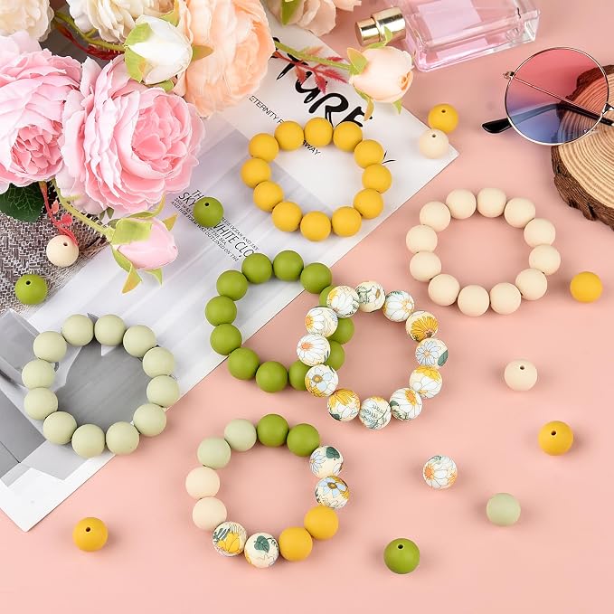 ASTARON 100 Pcs 15mm Silicone Beads - Image 6