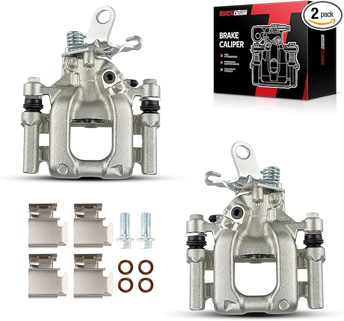 Torchbeam Rear Brake Calipers Set for Volkswagen 2012-2015 Passat, Volkswagen 2010 2012-2014 Jetta 2.0T, Rear Left and Rear Right Calipers Replace # 19B6384+19B6385