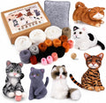 Mayboos 6 Pcs Needle Felting Kit, Animal Needle Felting Beginner Kits Wool Felt by Mayboos