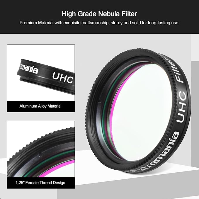 Astromania Telescope UHC Filter 1.25 Inch, Telescope Filter Improve Image - Image 2