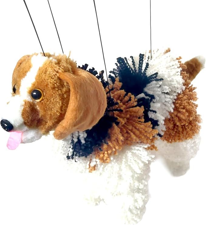 Artisan Owl Beagle Marionette Puppet - Image 2