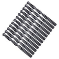 Drill Bit, 15/32" Cutting Diameter, 4241 HSS Nitriding Black 118° Cutting Angle Versatile Jobber Bits - (Applications: for Drilling Plastic Wood Soft Metal), 12-Pieces