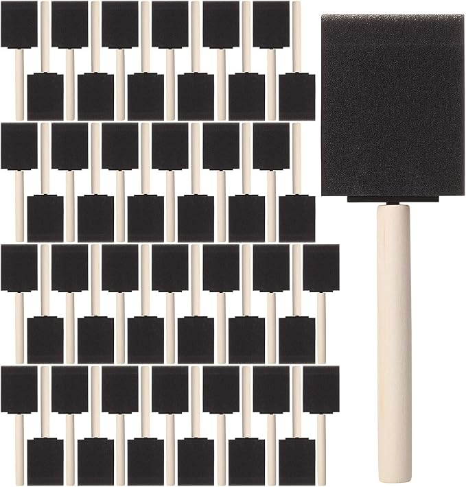 Bates- Foam Paint Brushes 2 Inch, 50 Pack by BatesChoice