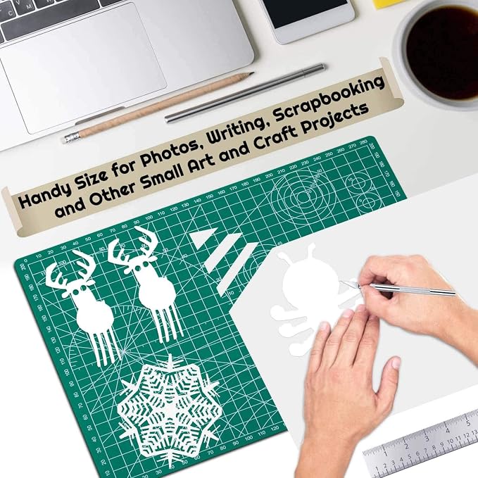 anezus Self Healing Sewing Mat, Rotary Cutting Mat Double Sided 5-Ply Craft - Image 5