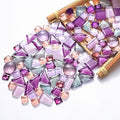 1.1LB Mixed Color Irregular Crystal Mosaic Tiles, Tiny Mini Mosaic Tile DIY by BTMIEY