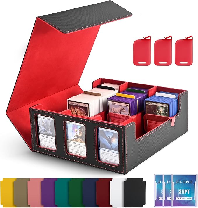 UAONO Card Storage Box for Trading Cards, 1800+ Commander Deck Box for MTG by UAONO