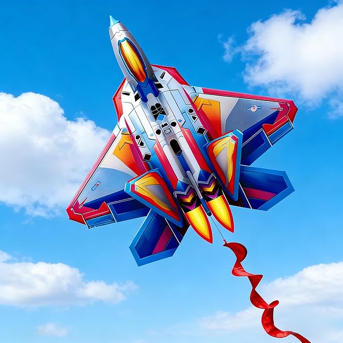 HENGDA KITE 2 Pack Fighter Plane Airplane Kites - Image 6