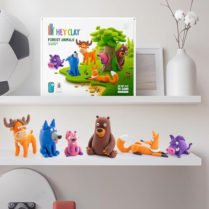 HEY CLAY Set - Colorful Modeling Air Dry Clay Kit - Image 8