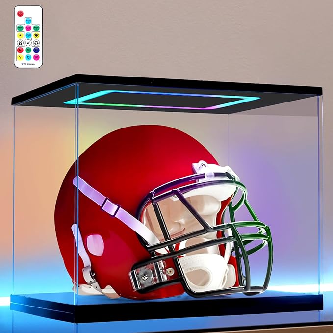 Football Helmet Display Case by AZEYN