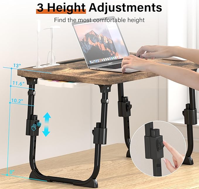 Lap Desk for Bed, Adjustable Laptop Desk - Image 2