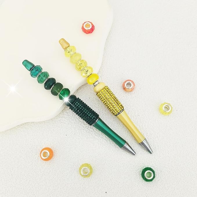 Zyehxed Large Hole Beads Orange Yellow Green Fairy Wand Garden Beads - Image 5