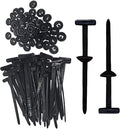 100PCS Nylon Universal Cable Tie Buckle, Heavy Duty Self-Locking Nylon Zip Ties Holder, Multipurpose Plastic Cable Ties Tool, New Multifunctional Cable Tie Buckle for Car Daily Repair