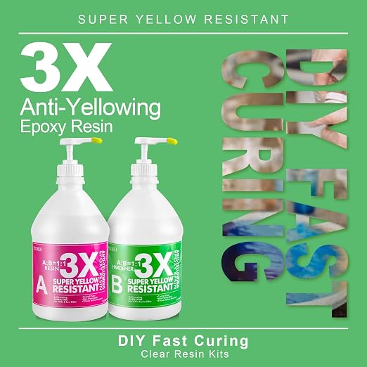 Puduo Crystal Clear Epoxy Resin 1 Gallon Kit - Image 6