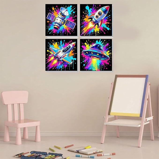 4 Pack Paint by Numbers Kit for Kids - Image 5