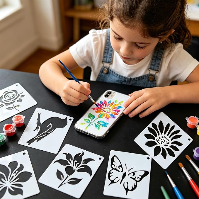 80 PCS Small Botanical Stencils - Image 9