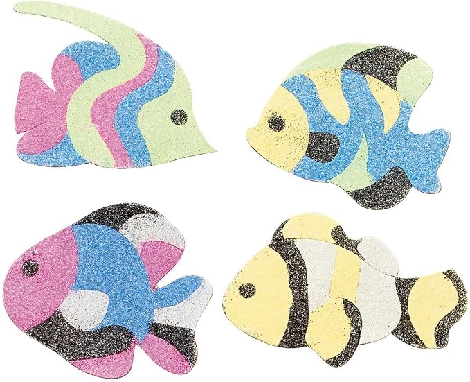 Fun Express Fish Sand Art Magnet Craft Kit - Image 3