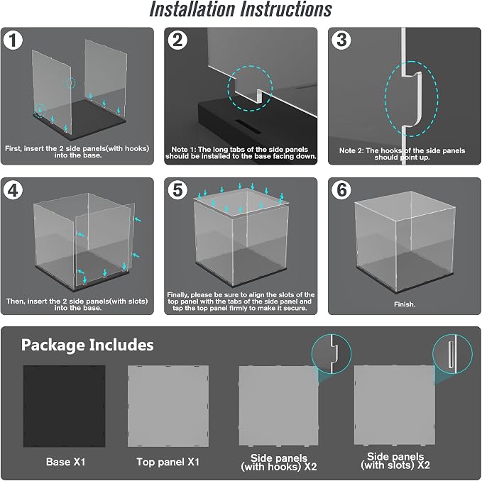 DuvinDD Acrylic Display Case for Collectibles Large Clear Lego Display Case - Image 7