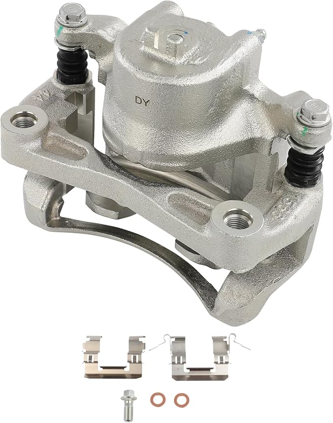 cciyu Front Right Brake Caliper Assembly w/Bracket 19B3307 2007 2008 2009 2010 2011 2012 2013 2014 2015 2016 2017 2018 2019 For Nissan For Sentra