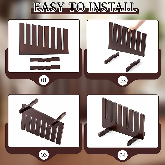 Cinnvoice Solid Wood Topper Storage Rack, Board Holder - Image 5