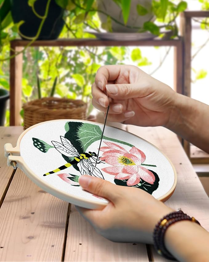 TINDTOP Embroidery Kit for Beginners Adult, Butterfly Embroidery Kit | Include - Image 4