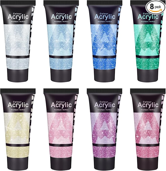 AUREUO Galaxy Glitter Acrylic Paint Set by AUREUO