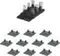 StealthMounts Drawer Hive ¼ Socket Holder – 10 Pack | Modular Drawer Tool Organiser | Injection-Moulded TPE | Made in The UK