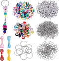 CRAFTYMELODY 606Pcs DIY Keychain Making Crafts Kits Beaded Keychain Making Kit by CRAFTYMELODY