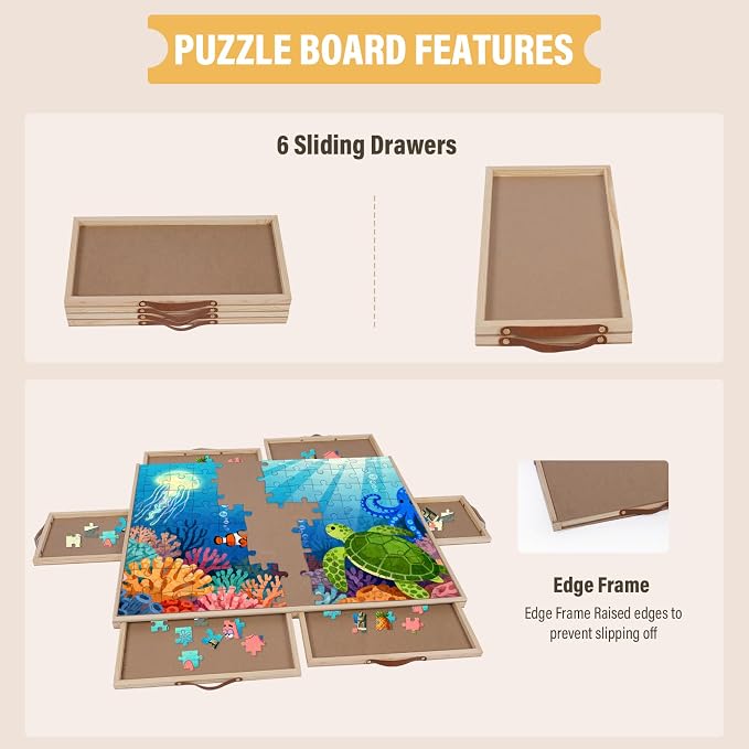 1500 Piece Rotating Puzzle Board, - Image 3