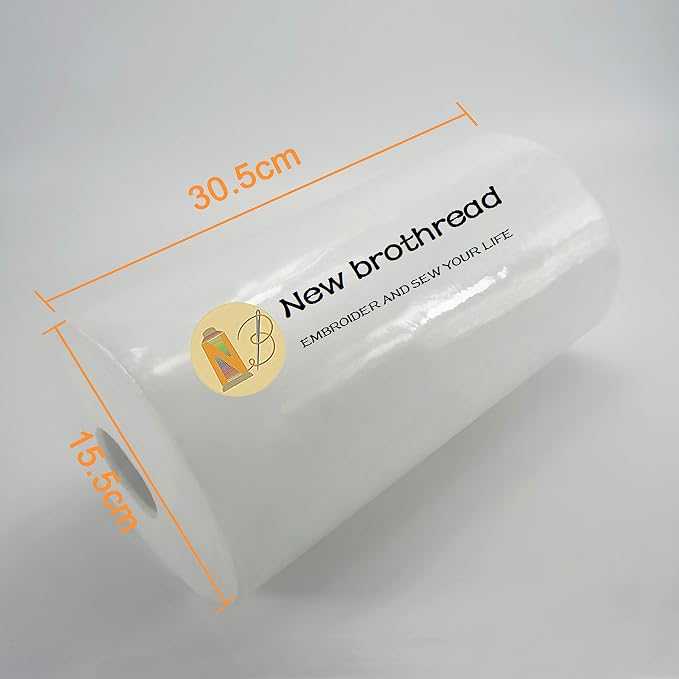 New brothread Cut Away Machine Embroidery Stabilizer Backing 12" x 50 Yd roll - Image 2