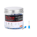 HKS 1000PCS Wire Ferrule Connectors - AWG 24-0.34mm² Copper Barrel Pin Cord Ends Insulated Ferrules Terminals - E0308 Blue