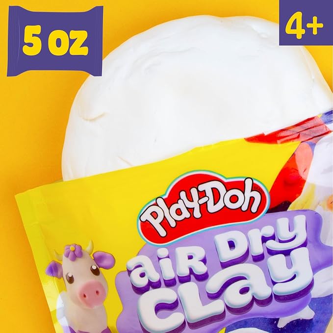 Play-Doh Brand Air-Dry Clay, 5 oz. Air and Modeling Clay Bag, Arts and Crafts - Image 3
