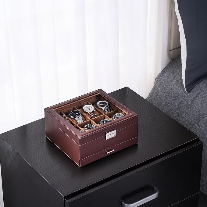 ProCase Watch Box, 8 Slot Watches Display Case - Image 3