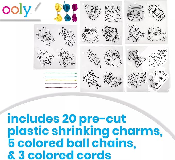 Ooly 28 PC DIY Shrinking Art Kit - Image 2