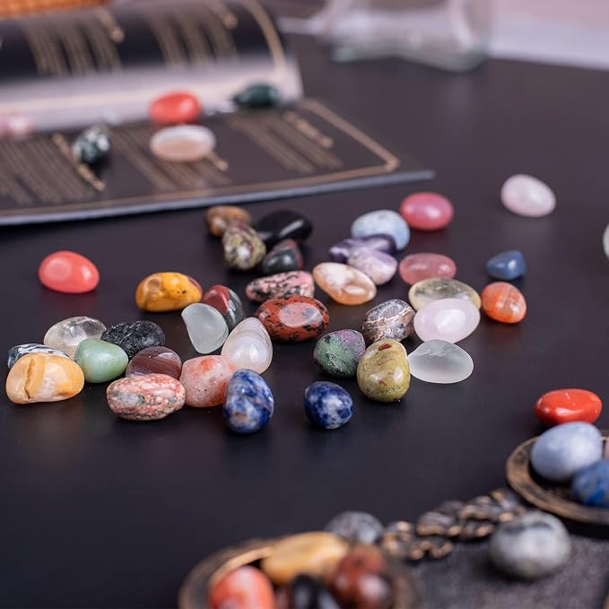 Polished Mixed Crystal Chips Set, 0.4 inches, Meditation, Witchcraft and Home - Image 6