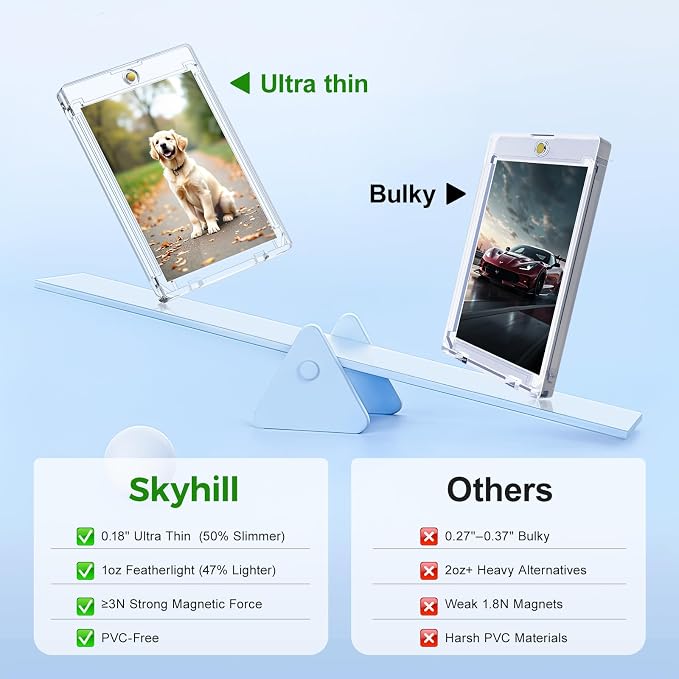 Skyhill 52ct Magnetic Card Holders, 35pt Slim One Touch Card Holder - Image 5