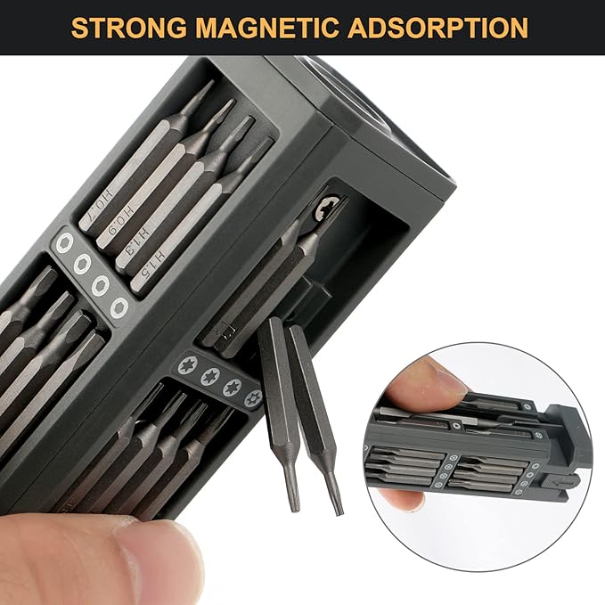 Precision Screwdriver Set, 46 in 1 Mini Screwdrivers, Screwdriver Bit Sets, Multifunction Precision Screwdriver Kit, Repair Tool Kit for Electronics, Computer, Eyeglass, Phone, Watch