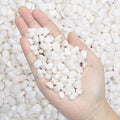 Natural Polished Decorative White Pebbles - 2 LB Small Stones 3/8" Gravel Size by OUPENG