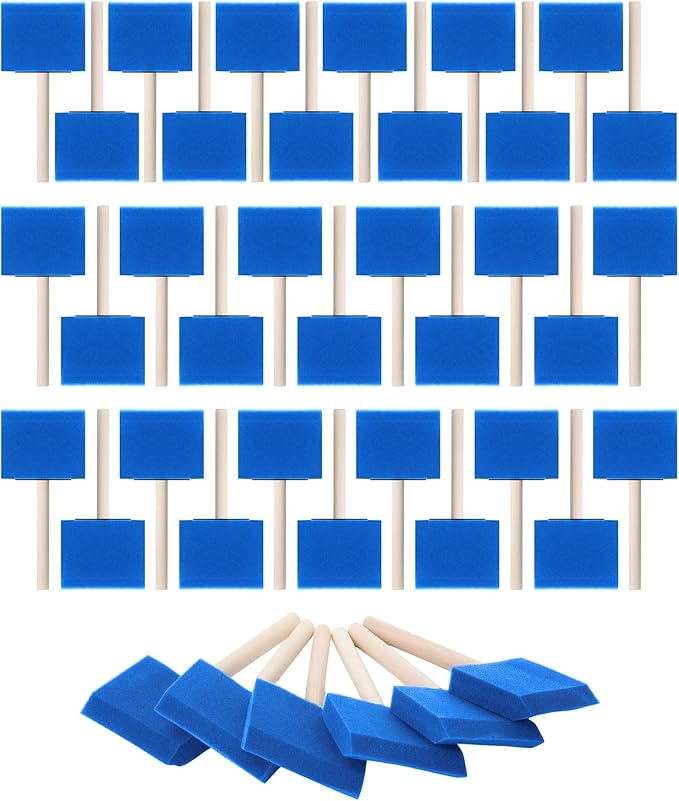 Bates- Foam Paint Brushes, 40 Pack, Sponge Paint Brush by BatesChoice