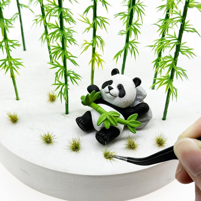 Woohome 120 PCS Bushy Tufts Static Grass Tuft Model Grass Tuft - Image 7