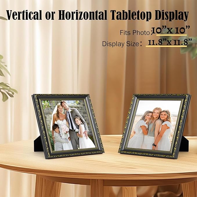 10×10 Picture Frame Gold - Image 2