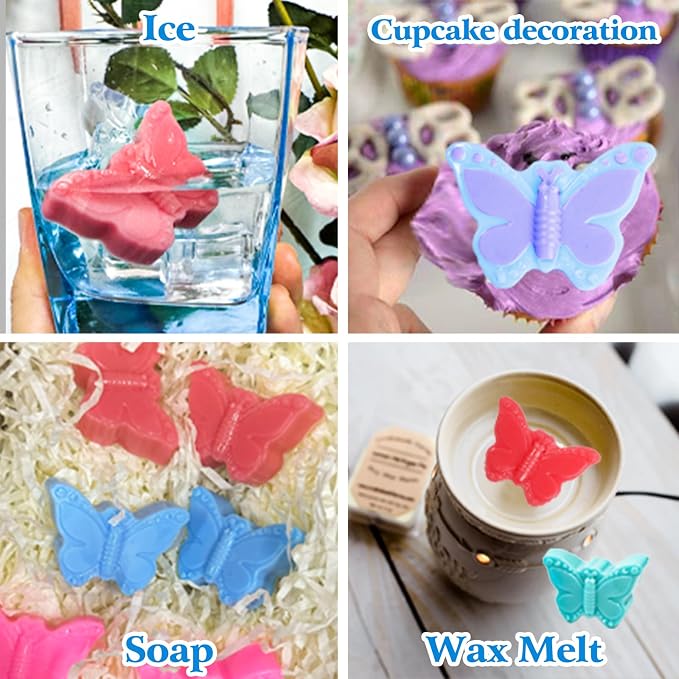 Webake Butterfly Silicone Mold 10-Cavity, 3D Butterfly Shaped Mold - Image 2