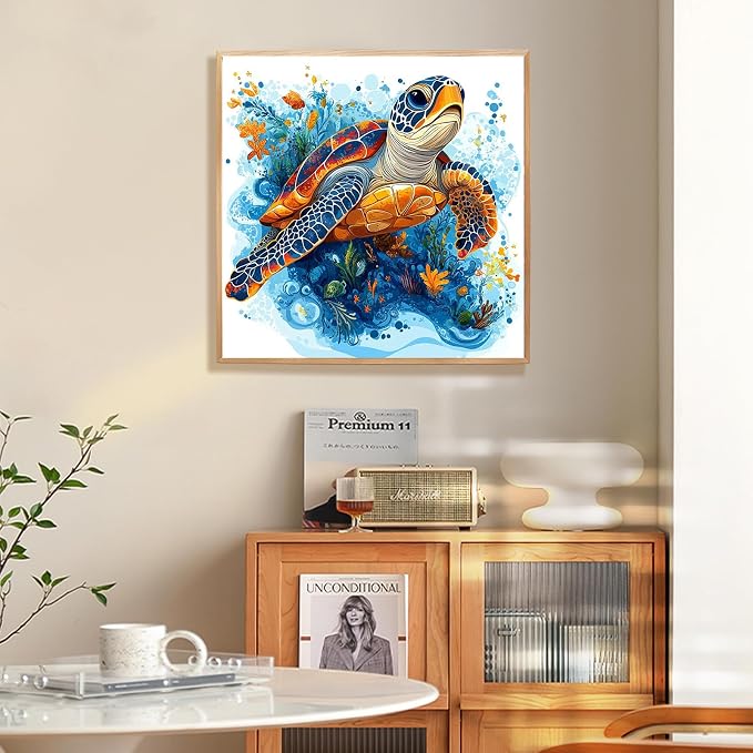 Fountor Sea Turtle Paint by Numbers Kit - Image 2