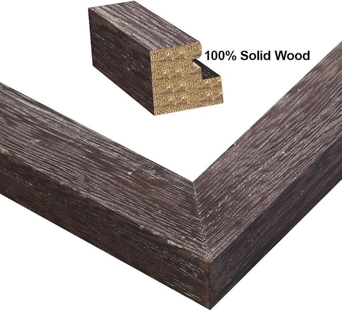 RPJC 8x10 Picture Frames Made of Solid Wood High Definition Glass - Image 2
