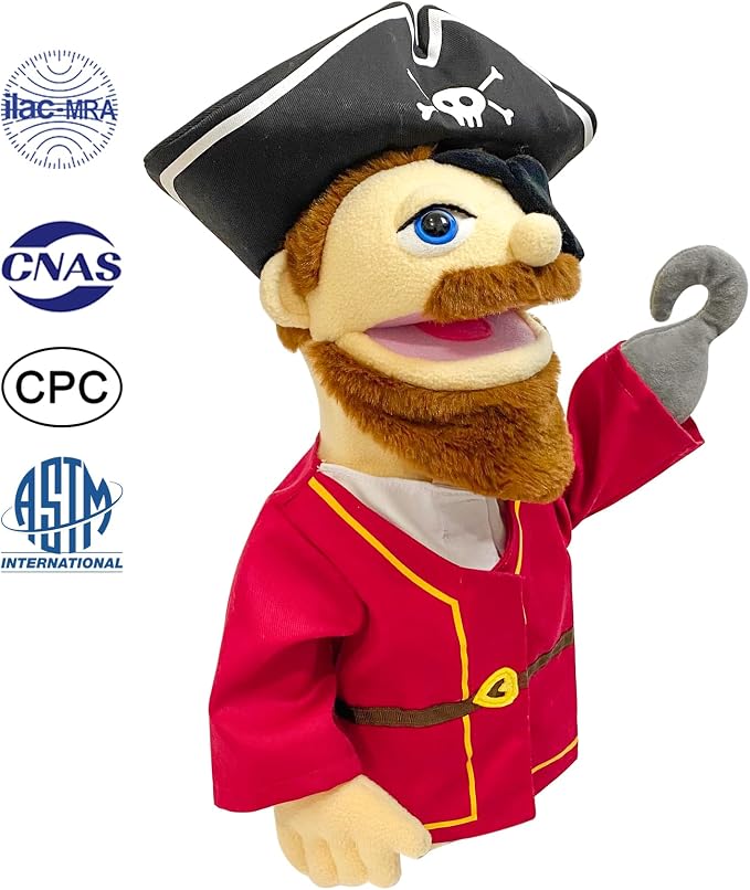 16" Puppets Entriloquist Puppet, Hand Puppets - Image 2
